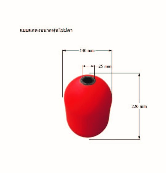 Torทุ่นไข่ปลา ขนาด